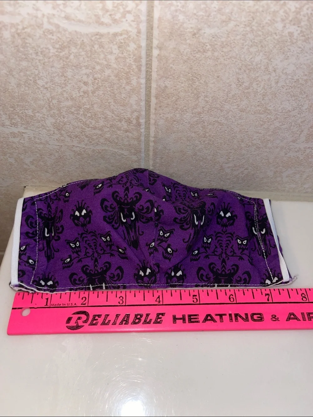 Disney Haunted mansion Purple Patterned Face Mask - No Brand